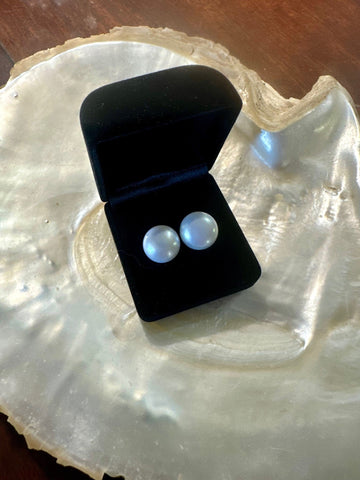 Large Stud Pearl Earring