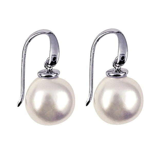 Classic Pearl Drop Earrings in Sterling Silver